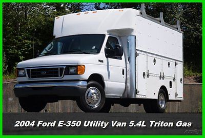 Ford : E-Series Van Enclosed Utility Van 04 ford e 350 e 350 cutaway enclosed utility van drw 5.4 l v 8 triton gas used