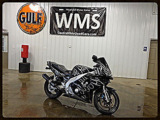 Yamaha : YZ 00 black bike motor cycle 600 flames sport race crotch rocket wms 01 02 03 04 05