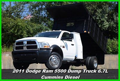 Dodge : Ram 5500 Dump Truck 11 dodge ram 5500 hd regular cab slt dump truck 6.7 l cummins diesel auto used ac