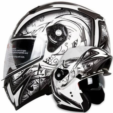 New Modular Dual Visor Motorcycle Helmet Japanese Samurai ALLRIDERGEAR