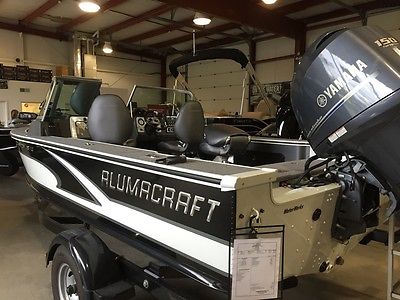 2014 Alumacraft 185 Dominator Sport w/ 150 HP Yamaha 18' Fishing Boat & Trailer