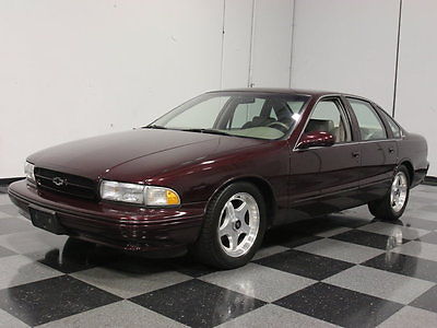 Chevrolet : Impala SS ALL-STOCK BLACK-CHERRY '96 SS, WELL CARED FOR, 55K MILES, FUTURE COLLECTABLE!!