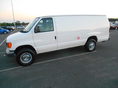 Ford : E-Series Van FORD E350 EXTENDED 1-TON CARGO VAN B/O BUYS,NICE ! 2004 ford e 350 extended 1 ton diesel cargo van 81 k low miles ready to work b o