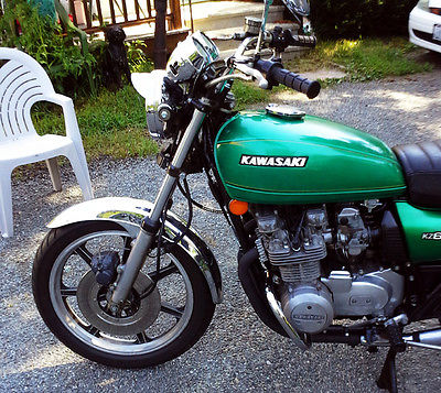 Kawasaki : Other 1977 kz 650 b 1 original luminous green 16 000 mi lots of extras