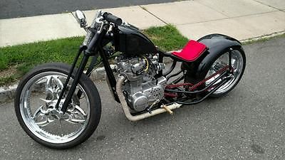 Custom Built Motorcycles : Bobber 77 yamaha xs 650 bobber 300 mm tire set up