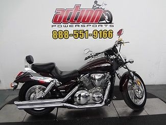 Honda : VTX 2007 honda vtx 1300 c burgundy passenger backrest exhaust mustang seat financing