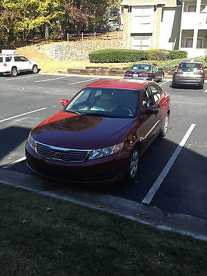 Kia : Optima LX Kia Optima LX Sedan 4-Door 2.4L Engine 2009 Red Clean Title Beige interior