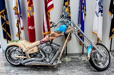 American Ironhorse : Texas Chopper 2003 texas chopper patriotic military motorcycle custom paint mickey harris
