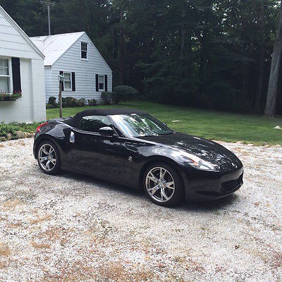 Nissan : 370Z touring 370 z touring roadster navigation leather convertible black manual 2010