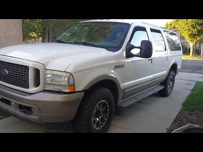 Ford : Excursion DIESEL 4x4 2003 ford excursion 4 x 4 diesel eddie bauer family owned third row 8 seater