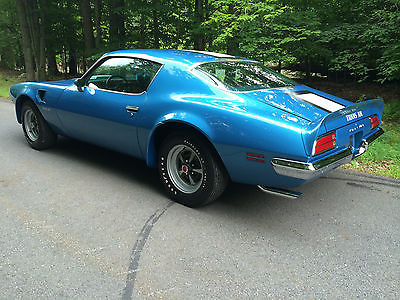 Pontiac : Trans Am 1971 lucerne blue pontiac firebird trans am 455 ho concourse restored