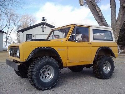 Ford : Bronco yes 1968 for bronco 351 4 spd original floors lifted hard top ready to restore