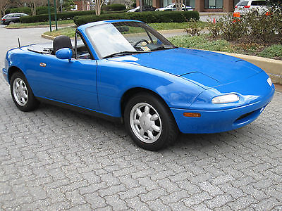 Mazda : MX-5 Miata MX5 1990 mazda miata mx 5 mariner blue very clean koni adjustables all records