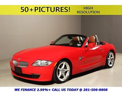 BMW : Z4 2007 3.0SI SPORT HEATED LEATHER XENONS CONVERTIBLE 2007 bmw z 4 3.0 si sport pkg cold weather pkg leather 18 alloys xenons red