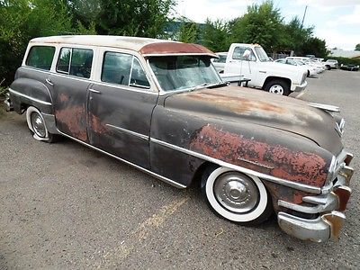 Chrysler : Town & Country New Yorker Two 1953 Chrysler New Yorker Town and Country station wagon