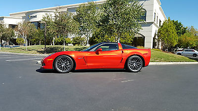 Chevrolet : Corvette Z06 2011 z 06 corvette inferno orange ultimate carbon package z 07 carbon brakes mrc