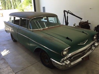 Chevrolet : Other Standard 1957 chevy station wagon original barn find