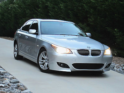 BMW : 5-Series 535i Low 41K Mi, Twin-Turbo, Silver/Black, Heated Leather, Navi, Adaptive Xenons