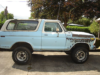 Ford : Bronco Custom Sport Utility 2-Door 1978 ford bronco custom sport utility 2 door 5.8 l