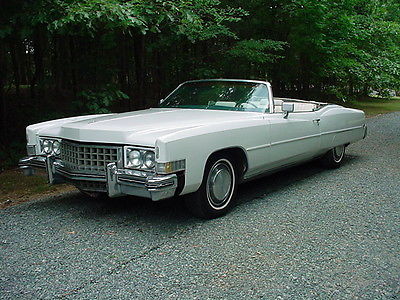 Cadillac : Eldorado Eldorado Convertible 1973 triple white cadillac eldorado barn find boss hog style no reserve