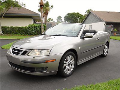 Saab : 9-3 ARC CONVERTIBLE AMAZING COND CLEAN CARFAX ARC PREMIUM LOW SHIPPING CAR IN FLORIDA 2-OWNER LEATHER SUPER NICE CLEAN CARFAX