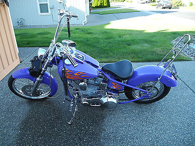 Custom Built Motorcycles : Chopper 2013 hardtail motorcycle santee frame 80 ci 5 speed clean