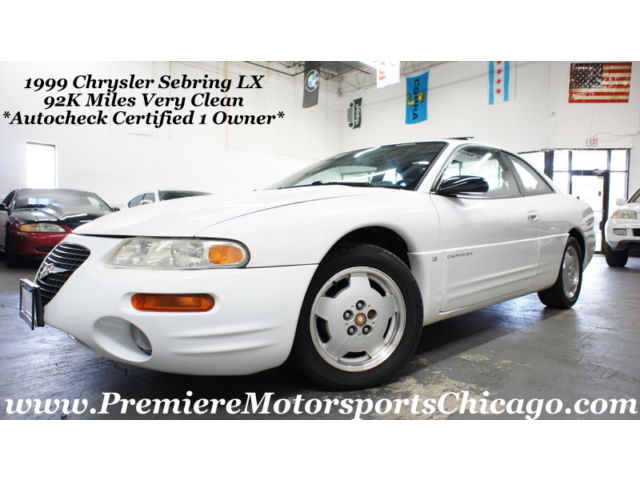 Chrysler : Sebring Coupe LX LX w/ 92K Low & Original Miles *Autocheck Certified 1 Owner*