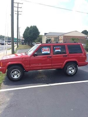 Jeep : Cherokee Classic Sport Utility 4-Door 1998 jeep cherokee classic red excellent condition suv