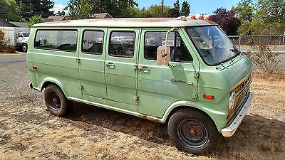 Ford : E-Series Van 1970 econoline super van original paint runs and drives rat rod make offer