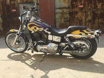 Harley-Davidson : Dyna 1993 dyna wide glide lowered small cam rinehart exhaust