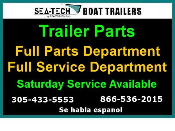 2015 BOAT TRAILER PARTS Full Parts and Service Department Trailers