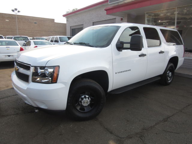 Chevrolet : Suburban LS 2500 4X4 White 2500 LS 4X4 Tow Pkg 54k Miles 9 Pass Rear Air Boards Ex Fed SUV Well Maint