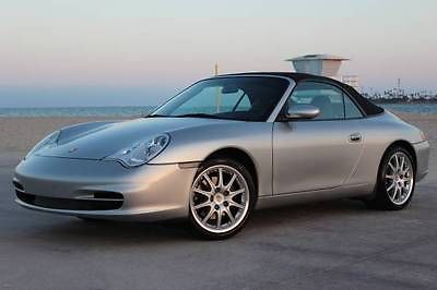 Porsche : 911 996 2003 porsche 911 cabriolet silver records ppi loaded nav low miles