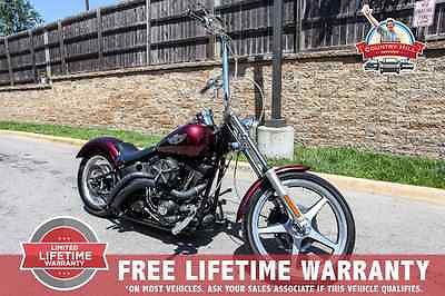 Harley-Davidson : Softail 2003 harley davidson custom built night train raked drag pipes ape hangars