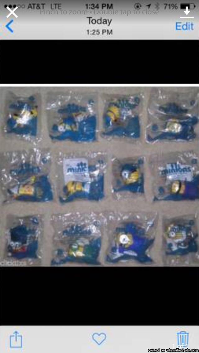 McDonald's Minion 2015 Complete Set of 12 New Unopened Package, 0