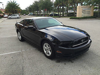 Ford : Mustang Base Coupe 2-Door 2014 ford mustang base coupe 2 door 3.7 l black on black automatic transmission