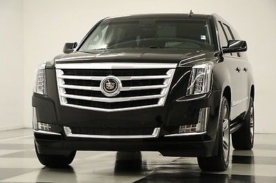 Cadillac : Escalade AWD Premium DVD Leather GPS Sunroof Black Raven Used Like New Navigation Heated Seats 22 Inch Wheels Camera Player 2014 14 15 6.2L V8