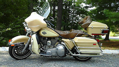 Harley-Davidson : Touring 1985 harley davidson flh one owner tan cream excellent condition all original