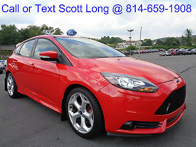 Ford : Focus ST2 Hatchback 6 Speed Manual Recaro Leather Red 2013 focus hatchback st 2 6 speed manual recaro leather dual exhaust red video