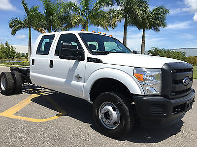 Ford : F-350 CREW CAB 4X4 DRW 6.7 LITER DIESEL! ONLY 557 MILES! 2015 ford f 350 crew cab chassis 4 x 4 drw 6.7 liter turbo diesel 557 miles