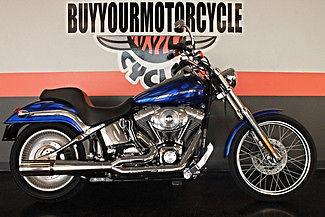 Harley-Davidson : Softail 2002 blue softail deuce