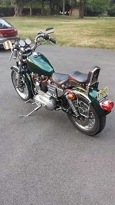 Harley-Davidson : Sportster 24 000 miles metallic green painted last year xl 1000 cc excellent condition