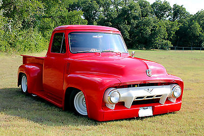 Ford : F-100 Truck - 2 Door 1954 ford f 100 red w ghost flames on hood beautiful show condition