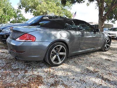 BMW : 6-Series 650i 650 i 6 series low miles 2 dr convertible manual gasoline 4.8 l 8 cyl gray