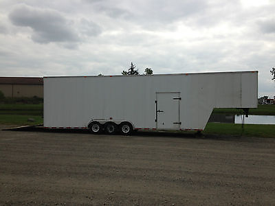 2005-38' L x 9' H x 8 W Gooseneck Enclosed Cargo Trailer-6,000 Lb. Tri Axle