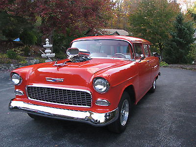 Chevrolet : Bel Air/150/210 1955 chevy rotisserie restoration mint condition 350 500 hp