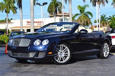 Bentley : Continental GT 2dr Convertible 2011 bentley gtc adaptive cruise continental convertible gt w 12 11 k miles loaded