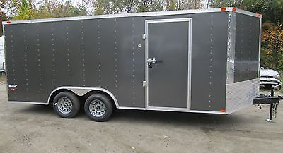 New 2015 Five Star Series Enclosed Cargo, Car Trailer,8.5 x 16 Charcoal