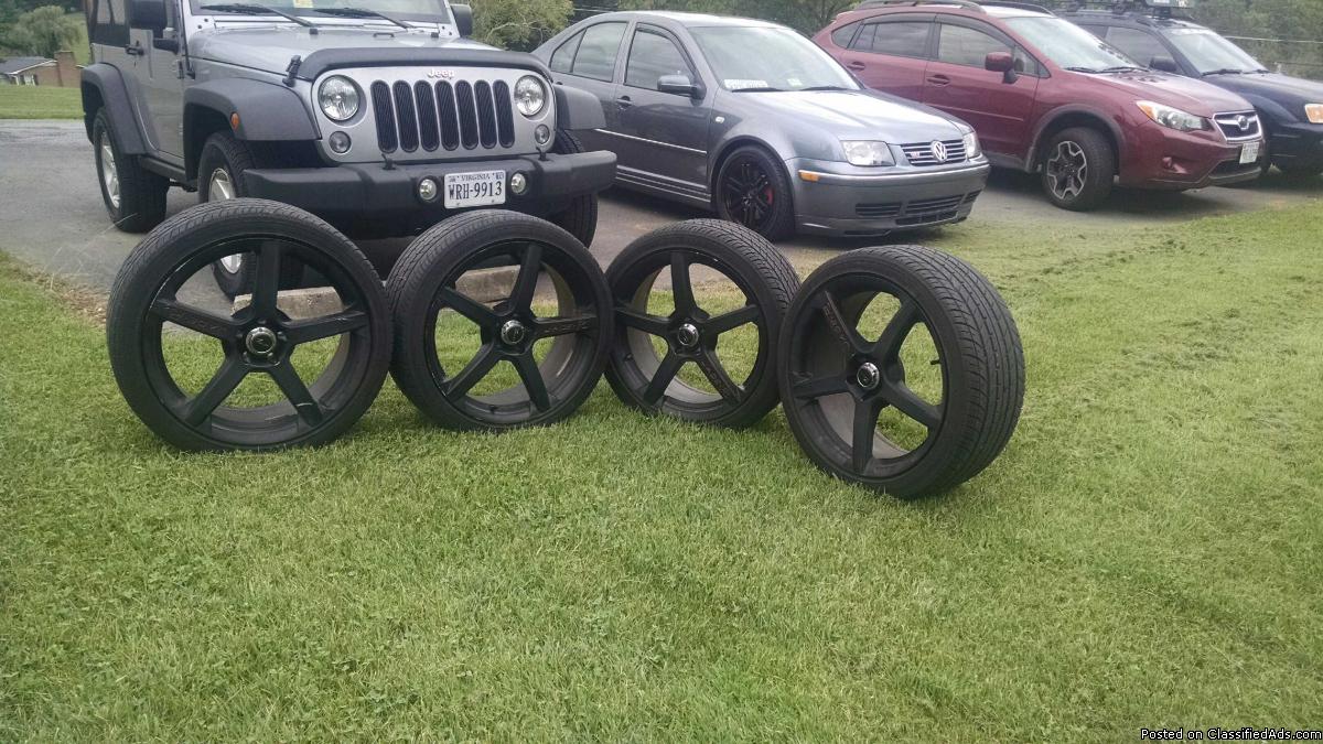 Volkswagen wheels. Tires included
