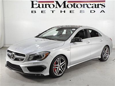 Mercedes-Benz : CL-Class 4dr Coupe CLA45 AMG 4MATIC CPO CERTIFIED CLA45 CLA AMG SILVER BLACK DISTRONIC NAVIGATION CARBON FIBER 2014